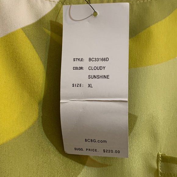 BCBG Yellow and Green Dress - Picture 7 of 9